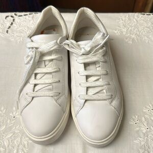 GEOX White Sparkle Studded Sneaker Low Rise